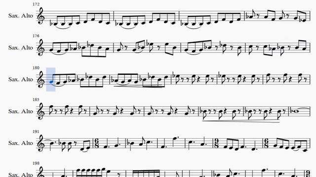 Partitura Harry Potter Melodía versión uno Saxofón Alto смотреть онлайн