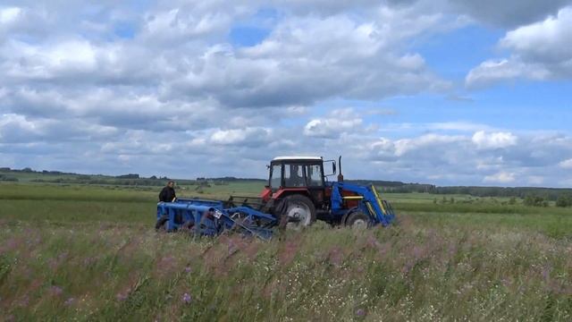Борьба с иван чаем, пробуем прицепную жатку ЖВП смотреть онлайн