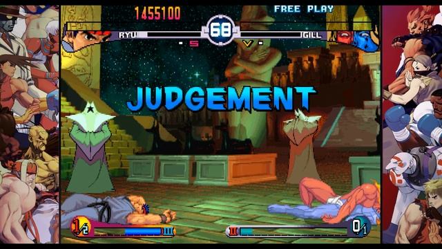Gill Double KO / Judgement - Street Fighter III: 2nd Impact [Boss Fight] смотреть онлайн