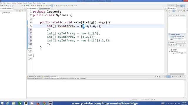 Java Tutorial For Beginners 13 - Arrays in Java смотреть онлайн