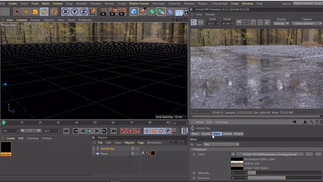 Creating Wet Road Using Cinema 4D Arnold | Tutorial смотреть онлайн