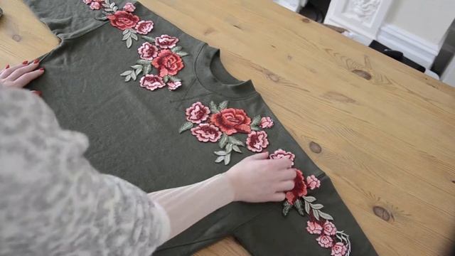 Modowe DIY Wyszywane kwiaty i perły | PRZERÓBKA swetra! смотреть онлайн