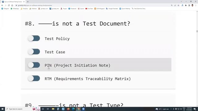 Software Testing Fundamentals Quiz | G C Reddy | смотреть онлайн