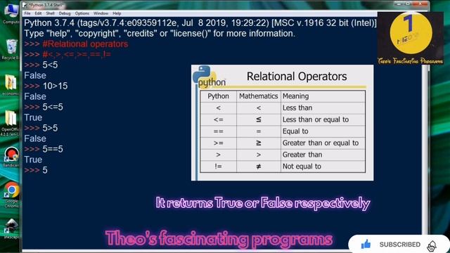Python operators|| Arithmetic operators in python||Relational operators in python||Logical operator смотреть онлайн