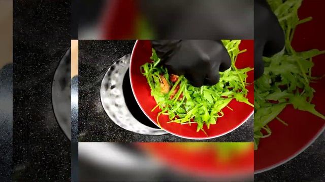 Салат с рукколой и креветками ♥️ смотреть онлайн