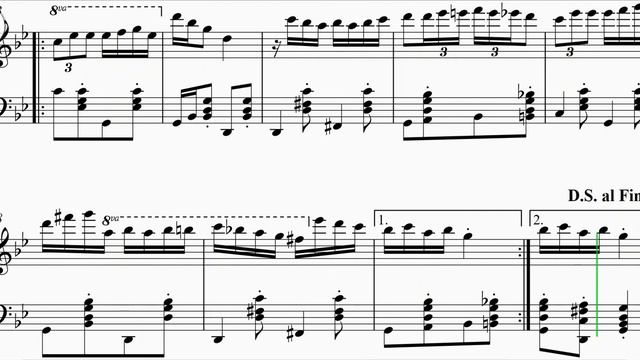 Horă Mare (Romanian Folk Dance), Piano