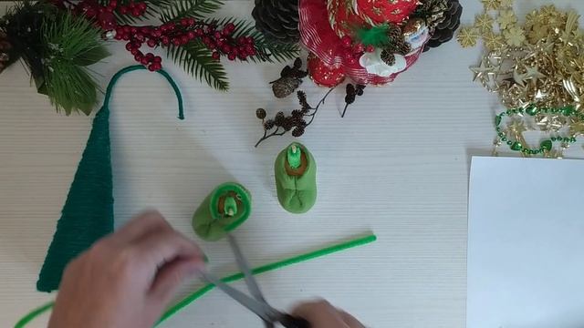DIY. ДЕКОРАТИВНАЯ ЁЛОЧКА СВОИМИ РУКАМИ. смотреть онлайн