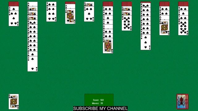 spider solitaire latest 2021 windows cards game YouTube live gaming смотреть онлайн