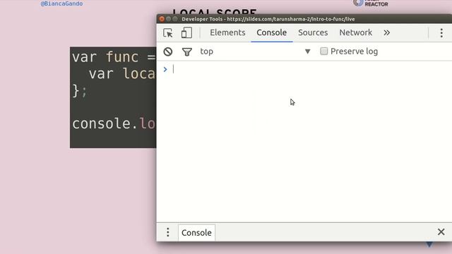 Understanding JavaScript function scope смотреть онлайн