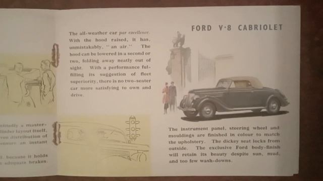 1936 Ford V8 Brochure England смотреть онлайн