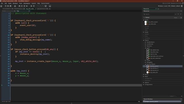 With Statement [GameMaker Studio 2] смотреть онлайн