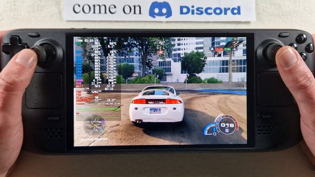 Need for Speed Unbound on Steam Deck OLED with Steam OS 3.6