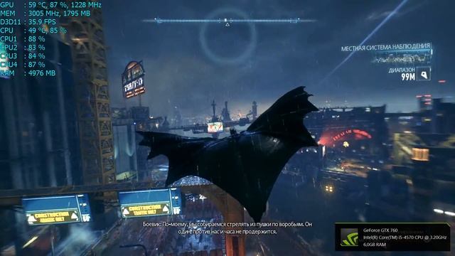 Batman: Arkham Knight | GTX760+i5-4570 | Low - Medium Settings смотреть онлайн
