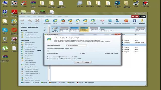 [Tutorial #15]Как увеличить объём диска через MiniTool Partition Wizard смотреть онлайн