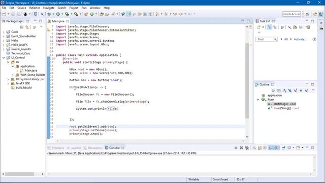 JavaFX Control Basic FileChooser смотреть онлайн