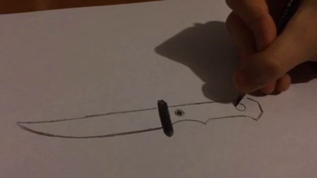 Как нарисовать нож смотреть онлайн