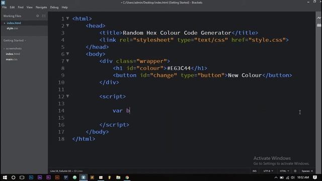 Random Hex Color Code Generator | HTML, CSS & JavaScript смотреть онлайн