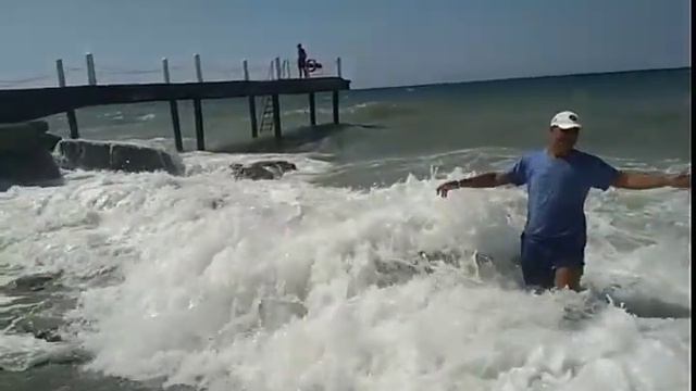 Турция Алания море шикарные волны