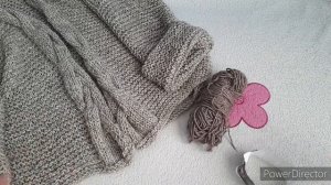 КАРДИГАН С КОСОЙ ИЗ ПРЯЖИ ALIZE SUPERLANA MIDI