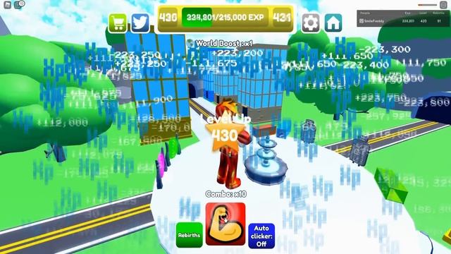 ЭВОЛЮЦИЯ из МАЛЕНЬКОГО в САМОГО БОЛЬШОГО КАЧКА ГИГАНТА! Buff Size Simulator ? Roblox смотреть онлайн