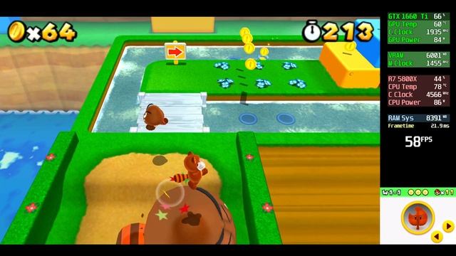Citra | Super Mario 3D Land | 5800X | GTX 1660 Ti | 10x 4000x2400 | 2023 смотреть онлайн