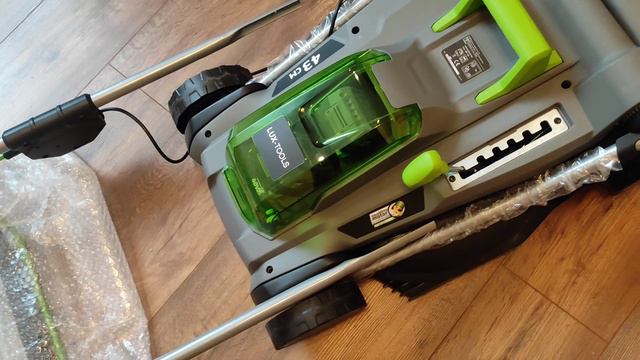 газонокосилка Lux-tools 20V 1POWER SYSTEM 43 См смотреть онлайн