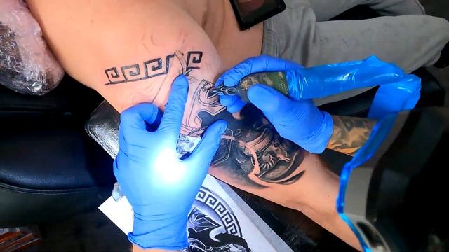Spartan Tattoo Time Lapse смотреть онлайн