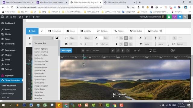 Hướng dẫn chi tiết tạo slider Với plugin slider Revolution update 2024| Thanh Trượt website смотреть онлайн