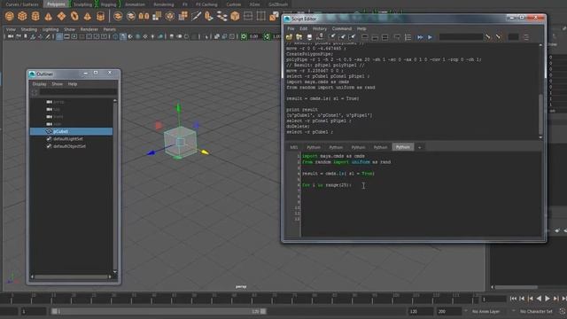 Maya Python random script. смотреть онлайн