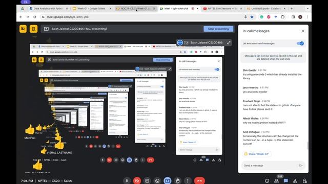 Data Analytics With Python | NOC24-CS20 | Live Session 1 | NPTEL смотреть онлайн