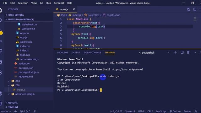 ES6 Tutorial Bangla ! ECMAScript 6 #35 constructor parametter смотреть онлайн
