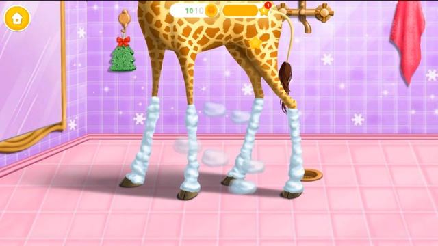 Christmas Animal Hair Salon - Fun Animal Care & Dress Up - Crazy Santa Makeover Kids Games смотреть онлайн