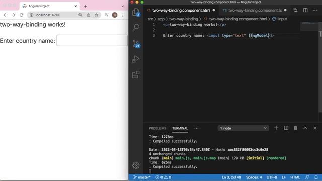 Two way Data binding in Angular application смотреть онлайн