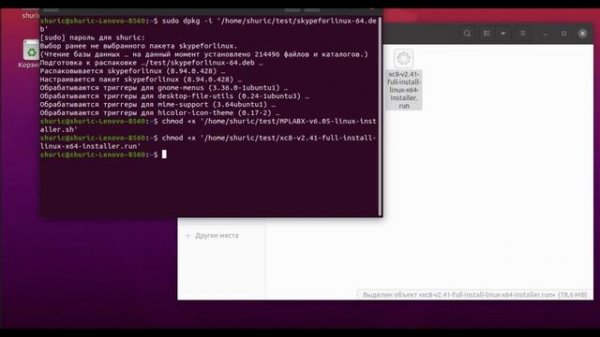 Установка программ в Ubuntu с расширением deb, sh, run а также удаление