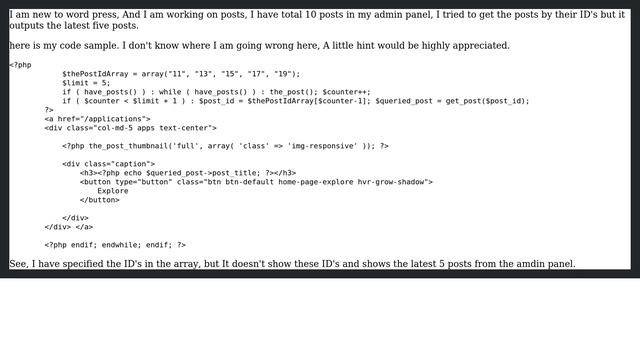 Wordpress: Get specific posts by ID in wordpress смотреть онлайн