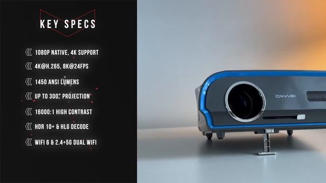 CAIWEI A12+ Full HD Projector смотреть онлайн