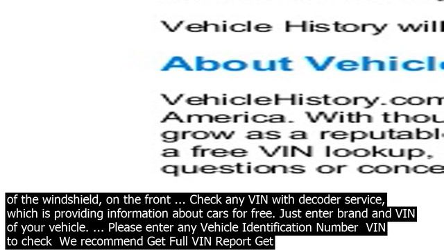 Vin decoder book where is the vin number located. a vehicles registration book displays th смотреть онлайн