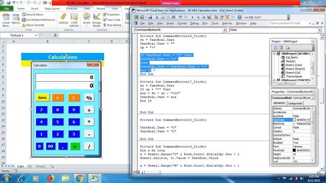 Excel Calculator | VBA Calculator | How to make Calculator | Android Calculator | Phone | Explore смотреть онлайн