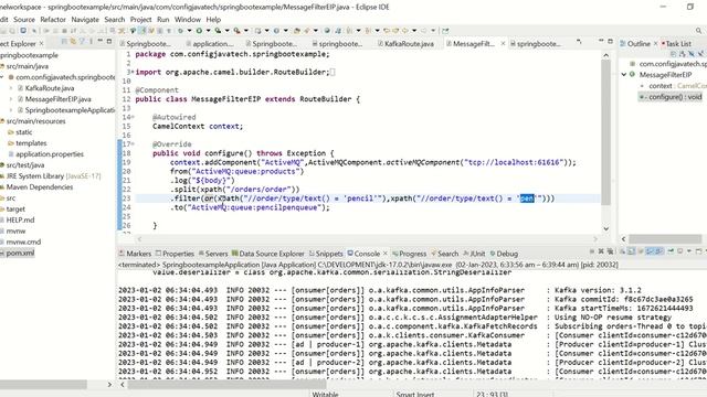 Spring Boot Apache Camel Message Filter தமிழில் | Enterprise Integration Pattern смотреть онлайн