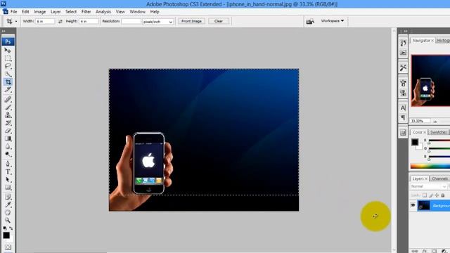 How To Crop Photo Image And Save PSD Format in Adobe Photoshop CS3 смотреть онлайн