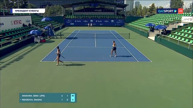 🎾WTA W25 Astana - DBL QF: ARAKAWA / SEMA vs FEDOROVA / SHAUHA (03.08.23) смотреть онлайн