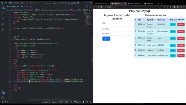 Como hacer un CRUD básico en PHP MySql con estilos de Bootstrap смотреть онлайн