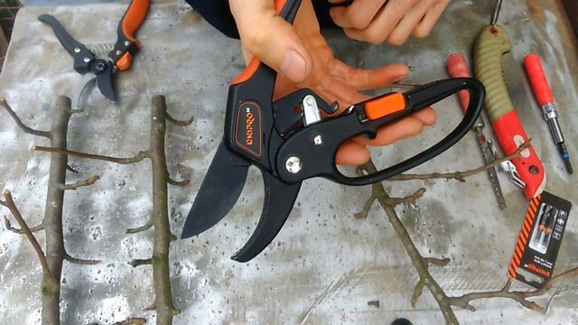 Секатор с храповым механизмом ДНИПРО М. Маленькая доработка и демонстрация его работы. смотреть онлайн