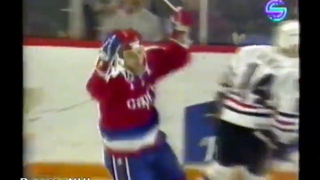 Dmitri Khristich's goal vs Blackhawks (12 jan 1992) смотреть онлайн