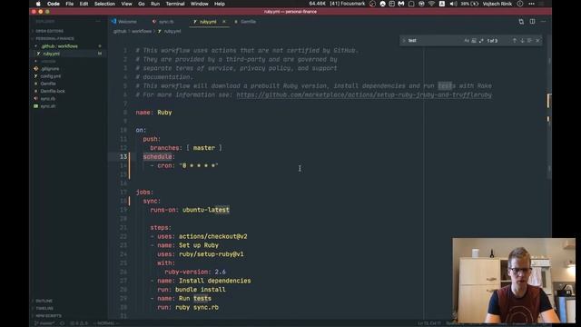 Cron task with GitHub Actions - running Ruby sync script every hour смотреть онлайн
