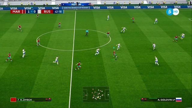 eFootball PES 2021 - VirtuaRed V3 Patch - Russia World Cup 2018 Final - Morocco vs Russia - смотреть онлайн