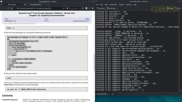 10. Packages 223 to 277 of 996 - How to build Beyond Linux From Scratch (BLFS) 12.0 смотреть онлайн