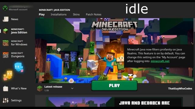 Minecraft Legends Launcher Animation смотреть онлайн