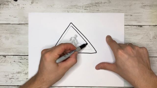 Как нарисовать Дорожный Знак Дорожные Работы|Рисуем знаки Дорожного Движения смотреть онлайн