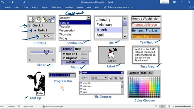 Swing Component and Containers || Imp for 2 marks || Java Tutorial for beginners смотреть онлайн